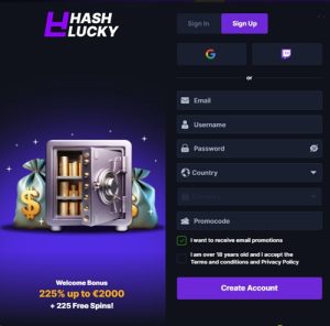 HashLucky login