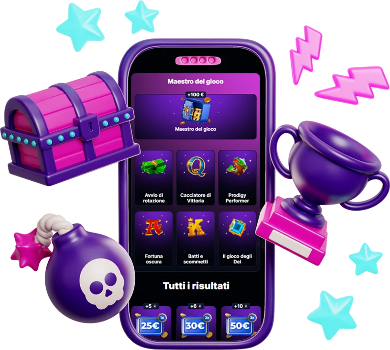 Mobiel casino app interface